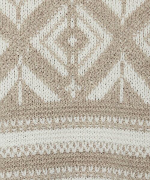 COMME CA PLATINUM / コムサ・プラチナ ニット・セーター | ジャカード編み スヌード付きニットプルオーバー | 詳細20