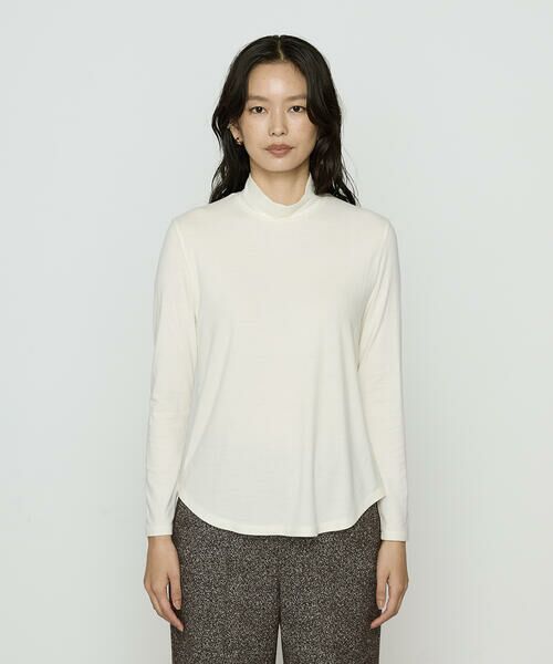 COMME CA PLATINUM / コムサ・プラチナ カットソー | ツイード柄リバージャージー アンサンブルプルオーバー | 詳細19