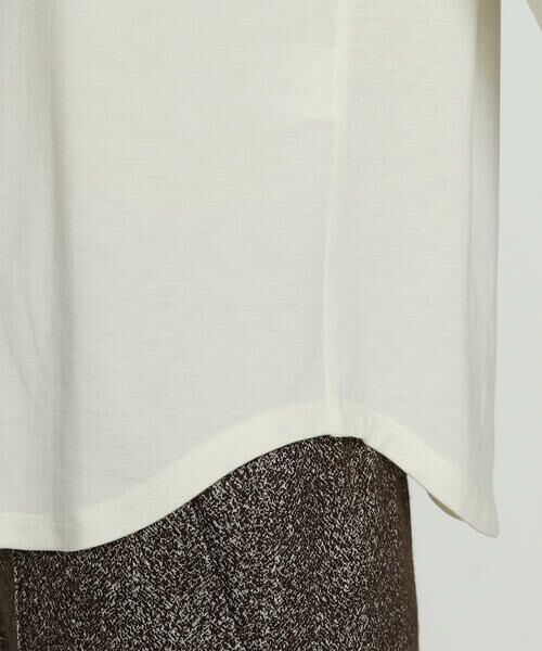 COMME CA PLATINUM / コムサ・プラチナ カットソー | ツイード柄リバージャージー アンサンブルプルオーバー | 詳細21