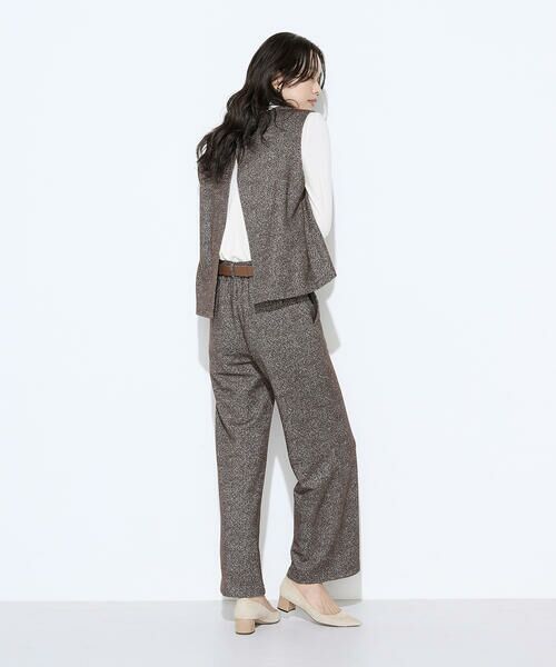 COMME CA PLATINUM / コムサ・プラチナ カットソー | ツイード柄リバージャージー アンサンブルプルオーバー | 詳細23