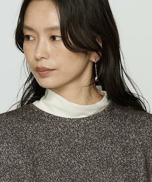 COMME CA PLATINUM / コムサ・プラチナ カットソー | ツイード柄リバージャージー アンサンブルプルオーバー | 詳細16