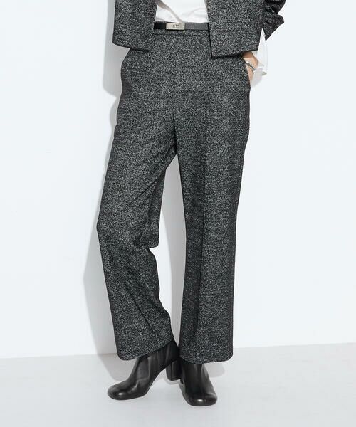 COMME CA PLATINUM / コムサ・プラチナ その他パンツ | ツイード柄リバージャージー パンツ | 詳細4