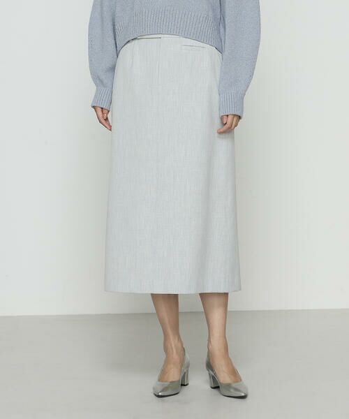 COMME CA PLATINUM/コムサ・プラチナ 裏起毛2WAYストレッチ スカート 03:ライトグレー 11号