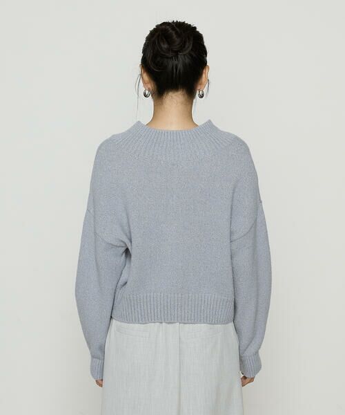 COMME CA PLATINUM / コムサ・プラチナ ニット・セーター | 和紙ブークレー Vネックプルオーバー | 詳細23