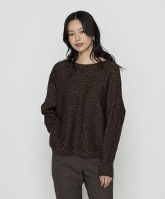 COMME CA PLATINUM / コムサ・プラチナ ニット・セーター | 和紙ブークレー ホールガーメントプルオーバー