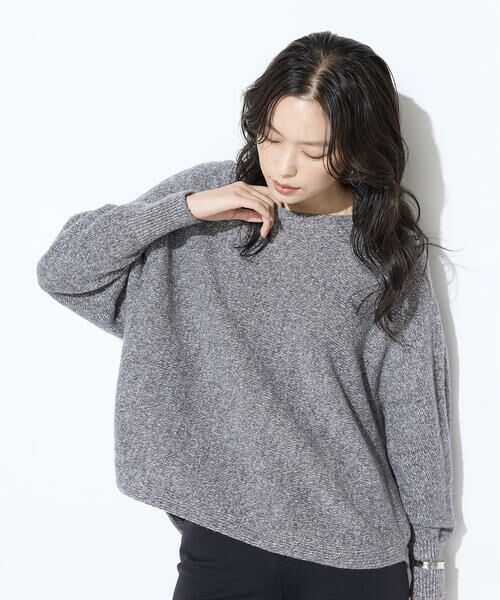 COMME CA PLATINUM / コムサ・プラチナ ニット・セーター | 和紙ブークレー ホールガーメントプルオーバー | 詳細8