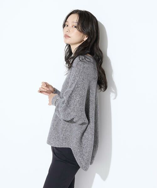 COMME CA PLATINUM / コムサ・プラチナ ニット・セーター | 和紙ブークレー ホールガーメントプルオーバー | 詳細9