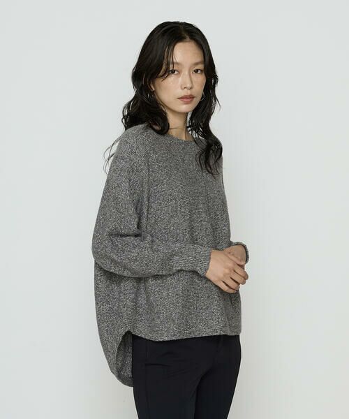 COMME CA PLATINUM / コムサ・プラチナ ニット・セーター | 和紙ブークレー ホールガーメントプルオーバー | 詳細3