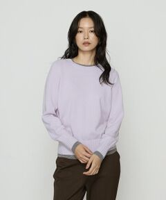 COMME CA PLATINUM / コムサ・プラチナ ニット・セーター | カシミヤ混ウール バイカラーニット