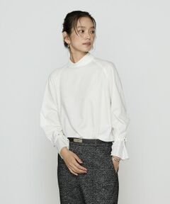 COMME CA PLATINUM / コムサ・プラチナ シャツ・ブラウス | フルダルスパンマイクロピーチ ブラウス