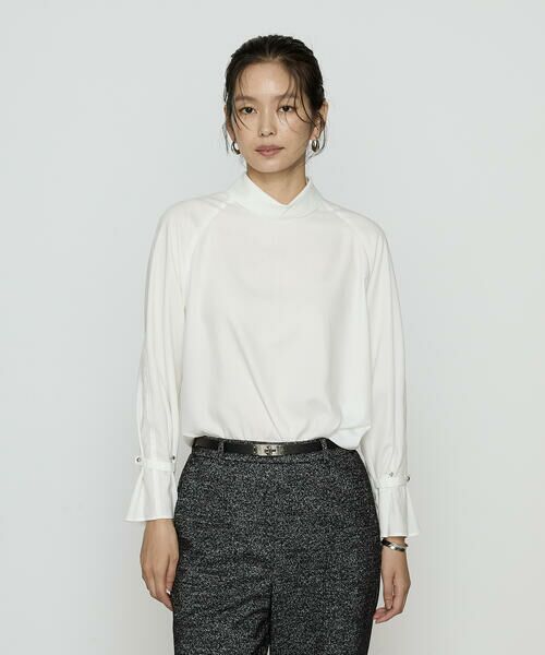 COMME CA PLATINUM / コムサ・プラチナ シャツ・ブラウス | フルダルスパンマイクロピーチ ブラウス | 詳細2
