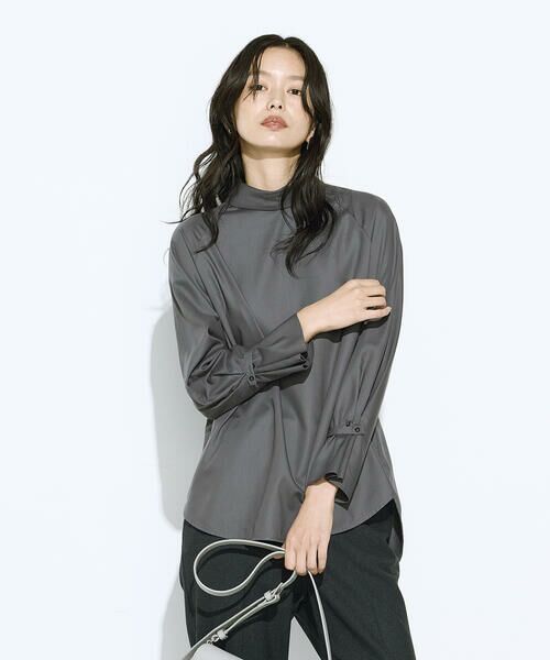 COMME CA PLATINUM / コムサ・プラチナ シャツ・ブラウス | フルダルスパンマイクロピーチ ブラウス | 詳細12