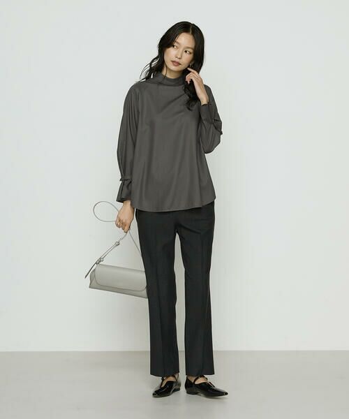 COMME CA PLATINUM / コムサ・プラチナ シャツ・ブラウス | フルダルスパンマイクロピーチ ブラウス | 詳細5