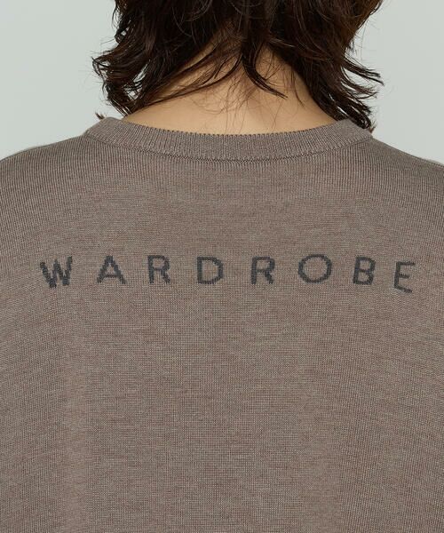 COMME CA PLATINUM / コムサ・プラチナ ニット・セーター | 天竺編 ロゴ入りニットプルオーバー | 詳細9