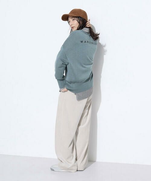 COMME CA PLATINUM / コムサ・プラチナ ニット・セーター | 天竺編 ロゴ入りニットプルオーバー | 詳細28