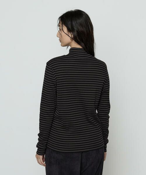 COMME CA PLATINUM / コムサ・プラチナ カットソー | コットンリブボーダー プルオーバー | 詳細14