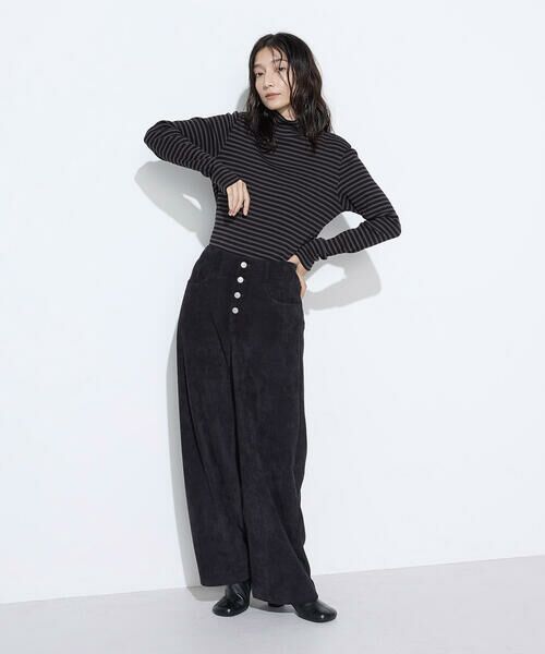 COMME CA PLATINUM / コムサ・プラチナ カットソー | コットンリブボーダー プルオーバー | 詳細8