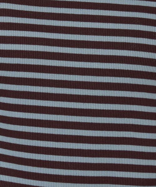 COMME CA PLATINUM / コムサ・プラチナ カットソー | コットンリブボーダー プルオーバー | 詳細23