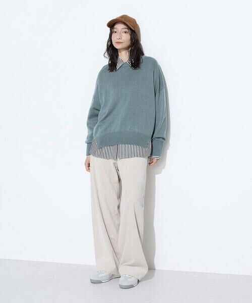 COMME CA PLATINUM / コムサ・プラチナ シャツ・ブラウス | オーガニックキュプラ混 ストライプシャツ | 詳細4