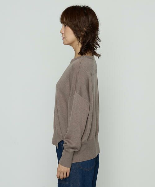 COMME CA PLATINUM / コムサ・プラチナ ニット・セーター | 〔 +サイズ 〕天竺編 ロゴ入りニットプルオーバー | 詳細6