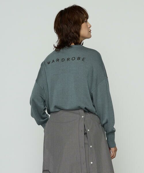 COMME CA PLATINUM / コムサ・プラチナ ニット・セーター | 〔 +サイズ 〕天竺編 ロゴ入りニットプルオーバー | 詳細22