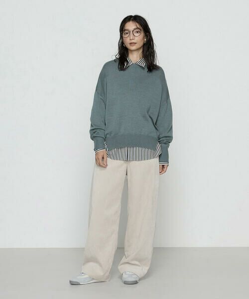 COMME CA PLATINUM / コムサ・プラチナ シャツ・ブラウス | 〔 +サイズ 〕オーガニックキュプラ混 ストライプシャツ | 詳細8