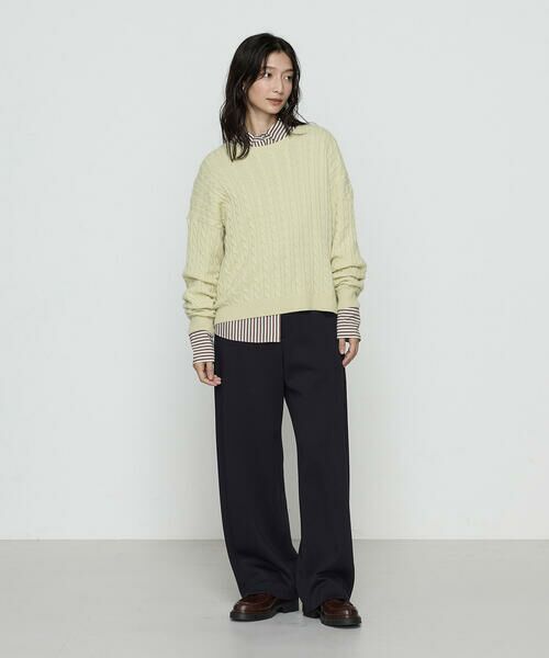 COMME CA PLATINUM / コムサ・プラチナ シャツ・ブラウス | 〔 +サイズ 〕オーガニックキュプラ混 ストライプシャツ | 詳細26