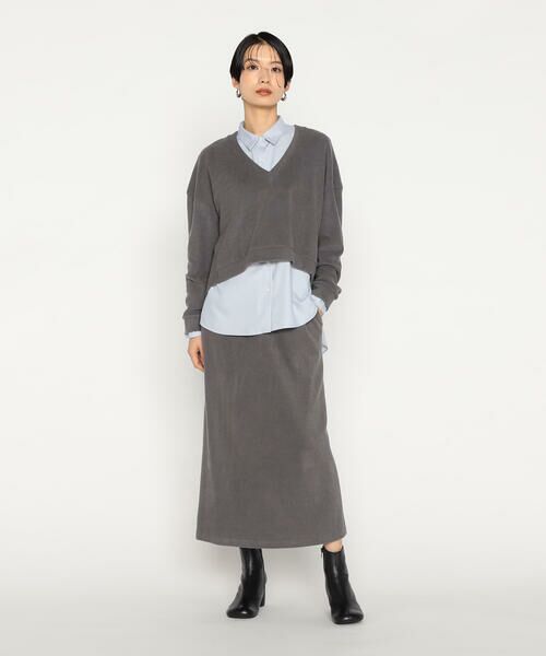 COMME CA PLATINUM / コムサ・プラチナ カットソー | ニットコール レイヤードセーター | 詳細5