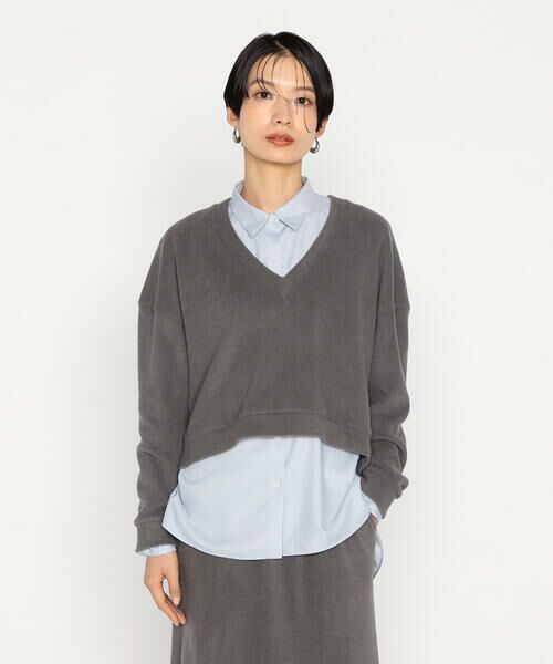 COMME CA PLATINUM / コムサ・プラチナ カットソー | ニットコール レイヤードセーター | 詳細6