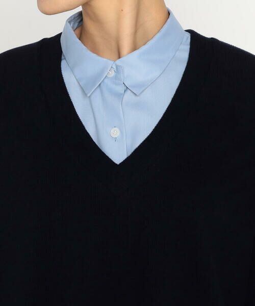 COMME CA PLATINUM / コムサ・プラチナ カットソー | ニットコール レイヤードセーター | 詳細14