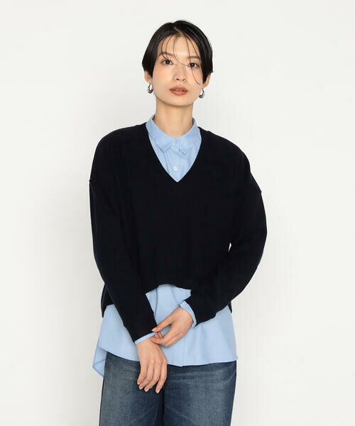 COMME CA PLATINUM / コムサ・プラチナ カットソー | ニットコール レイヤードセーター | 詳細10