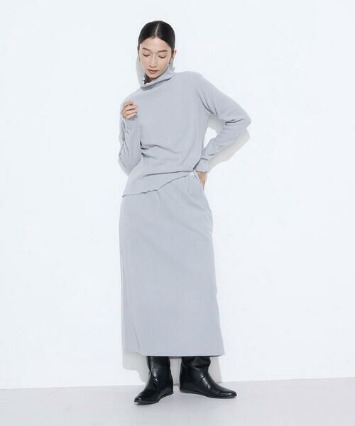 COMME CA PLATINUM / コムサ・プラチナ ロング・マキシ丈スカート | ニットコール タイトスカート | 詳細12