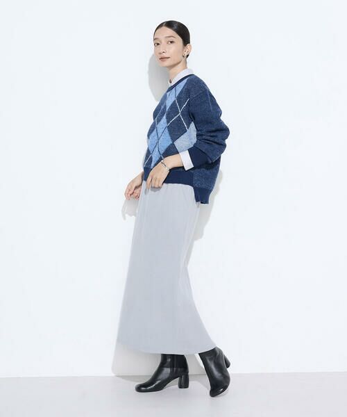 COMME CA PLATINUM / コムサ・プラチナ ロング・マキシ丈スカート | ニットコール タイトスカート | 詳細13