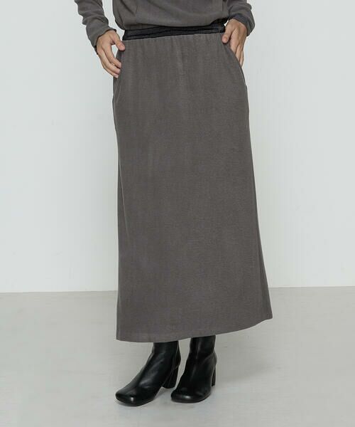 COMME CA PLATINUM / コムサ・プラチナ ロング・マキシ丈スカート | ニットコール タイトスカート | 詳細19