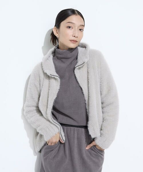 COMME CA PLATINUM / コムサ・プラチナ パーカー | マイクロナイロンフェザーヤーン パーカ | 詳細5