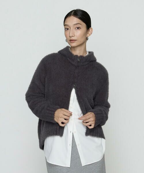 COMME CA PLATINUM / コムサ・プラチナ パーカー | マイクロナイロンフェザーヤーン パーカ | 詳細8