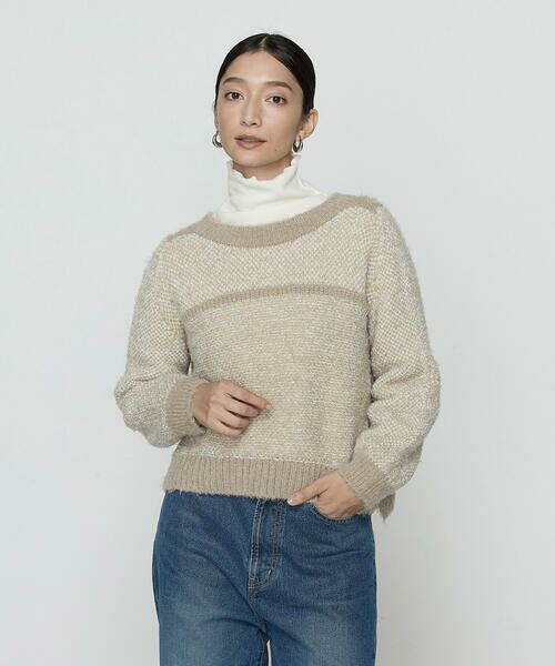 COMME CA PLATINUM / コムサ・プラチナ ニット・セーター | ふわもこモールシャギーヤーン ファーセーター | 詳細9