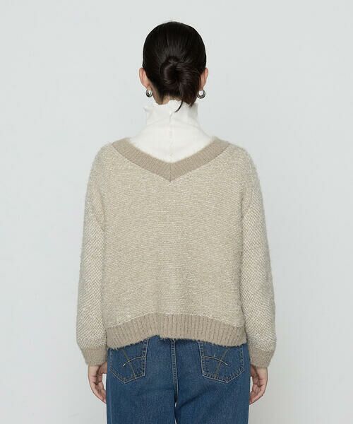 COMME CA PLATINUM / コムサ・プラチナ ニット・セーター | ふわもこモールシャギーヤーン ファーセーター | 詳細12