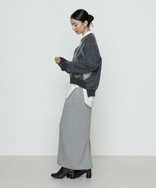 COMME CA PLATINUM / コムサ・プラチナ ニット・セーター | ジャカード アーガイルニットセーター | 詳細3