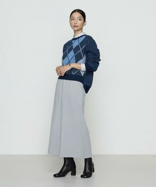 COMME CA PLATINUM / コムサ・プラチナ ニット・セーター | ジャカード アーガイルニットセーター | 詳細10