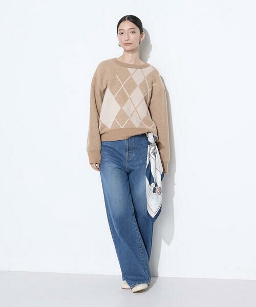 COMME CA PLATINUM / コムサ・プラチナ ニット・セーター | ジャカード アーガイルニットセーター | 詳細26