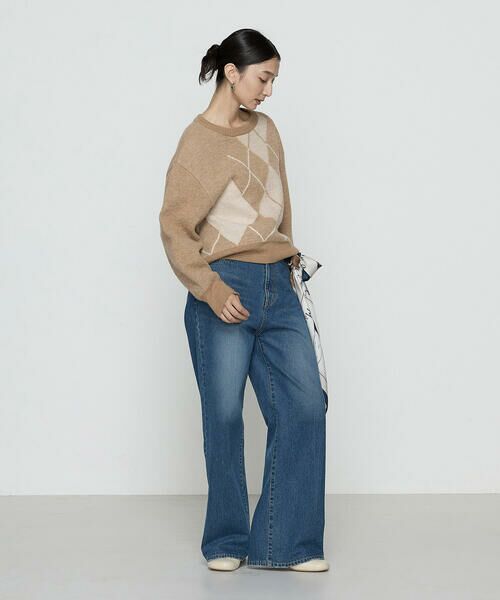 COMME CA PLATINUM / コムサ・プラチナ ニット・セーター | ジャカード アーガイルニットセーター | 詳細22