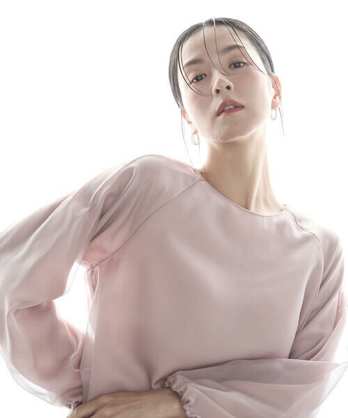 COMME CA PLATINUM / コムサ・プラチナ シャツ・ブラウス | マットカルゼオーガンジー ブラウス | 詳細19