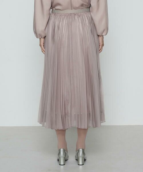 COMME CA PLATINUM / コムサ・プラチナ ロング・マキシ丈スカート | マットカルゼオーガンジー プリーツスカート | 詳細22