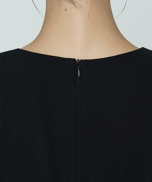 COMME CA PLATINUM / コムサ・プラチナ ロング・マキシ丈ワンピース | バックサテンストレッチ ドレス | 詳細8