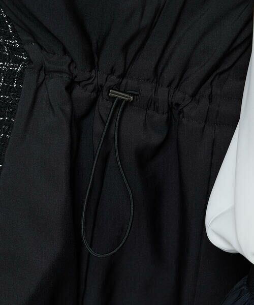 COMME CA PLATINUM / コムサ・プラチナ ベスト | ファンシーツイード キーネックカラージレ | 詳細10