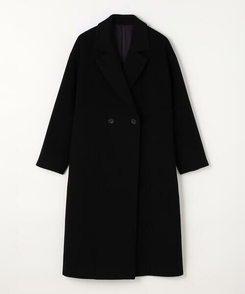 COMME CA PLATINUM / コムサ・プラチナ その他アウター | リサイクルアンゴラウール ロングチェスターコート(05:ブラック)