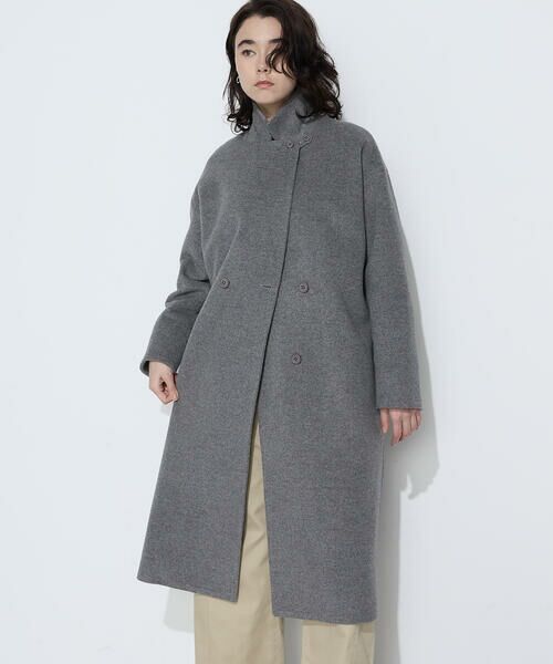 COMME CA PLATINUM / コムサ・プラチナ その他アウター | リサイクルアンゴラウール ロングチェスターコート | 詳細11