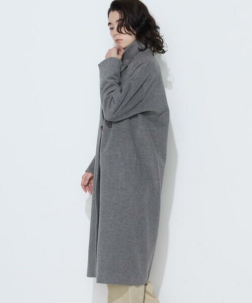 COMME CA PLATINUM / コムサ・プラチナ その他アウター | リサイクルアンゴラウール ロングチェスターコート | 詳細12