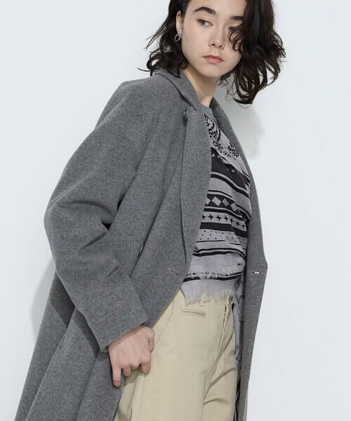 COMME CA PLATINUM / コムサ・プラチナ その他アウター | リサイクルアンゴラウール ロングチェスターコート | 詳細15